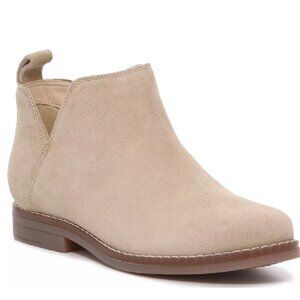 New! Hush Puppies Mazin Cayto Bootie Women's Boots Taupe Suede Size 8 NWOB